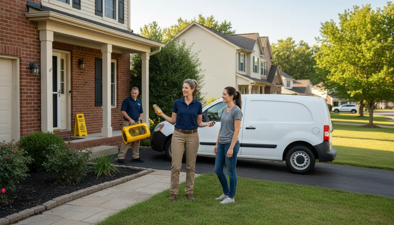 Residential water damage restoration in Harveys Lake, PA